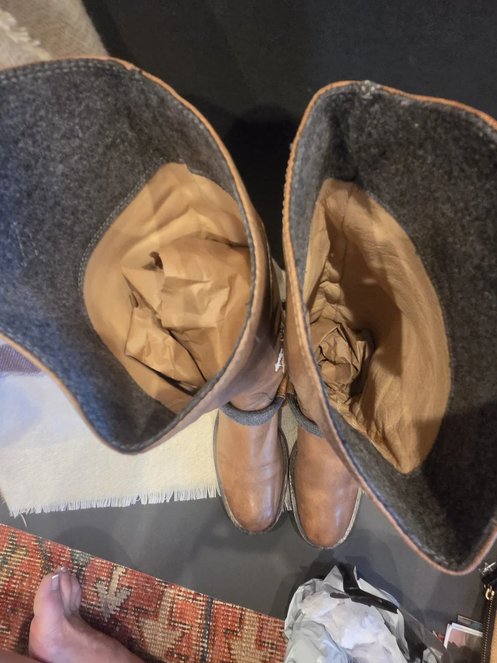 I DIED!! Brunello Cucinelli Brown Leather Riding Boots $2600